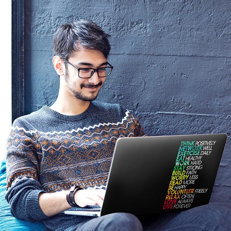 Galaxsia DSGN Dontgiveup-001 Full Body Laptop Skin Bubble-Free| Laminated & Removable | HD Quality Sticker for Laptops Upto 15.6 Inches Compatible with Hp/Dell/Acer/Lenovo/Asus etc - Image 5