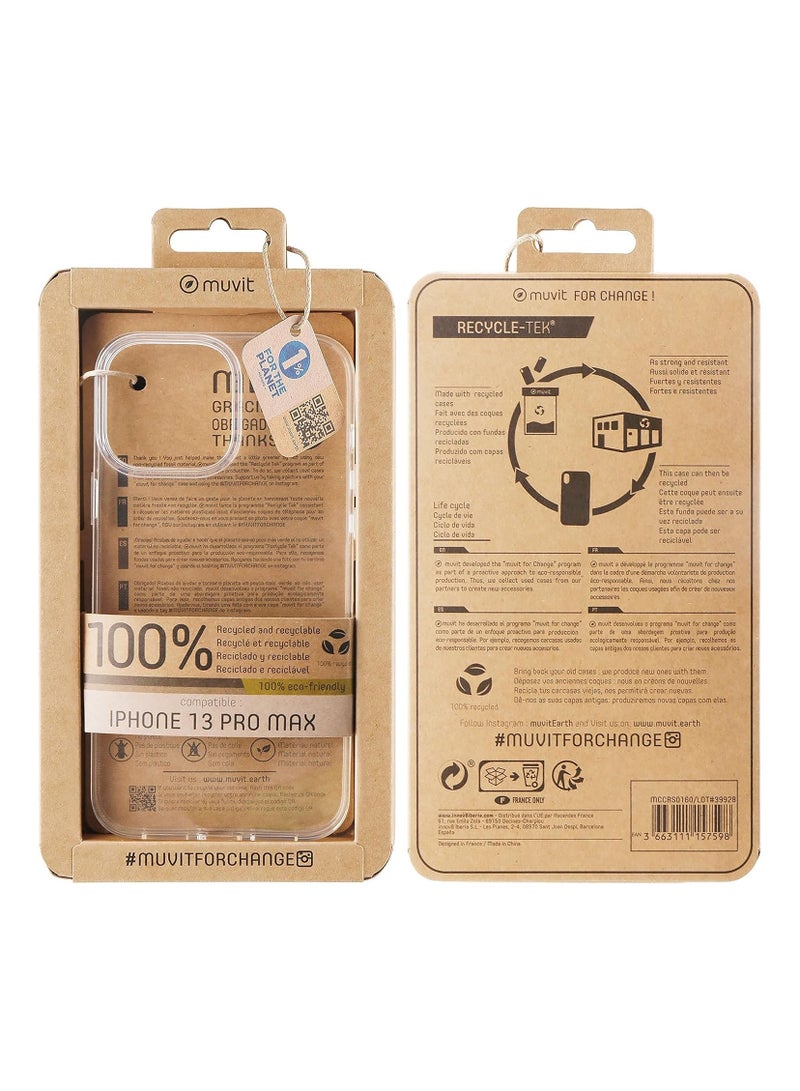 MUVIT FOR CHANGE RECYCLETEK TRANSPARENT OUVERT APPLE IPHONE 11 PRO MAX - Image 2