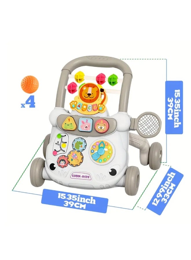 Factory Price Theo Early Walking Support Baby Walker – Music Toys, Shape Sorter, Safe ABS Material & Speed Control - Image 4
