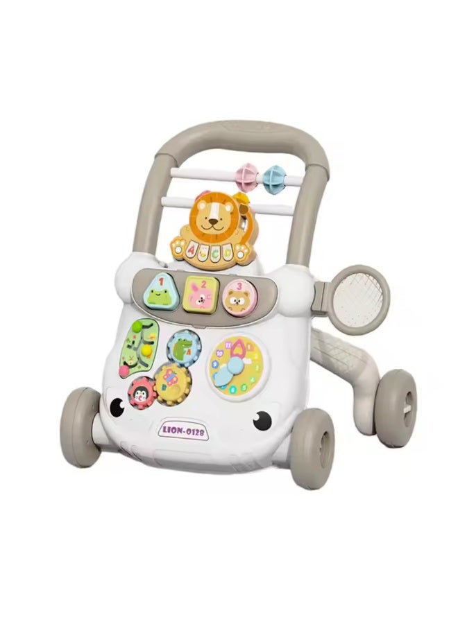 Factory Price Theo Early Walking Support Baby Walker – Music Toys, Shape Sorter, Safe ABS Material & Speed Control - Image 1