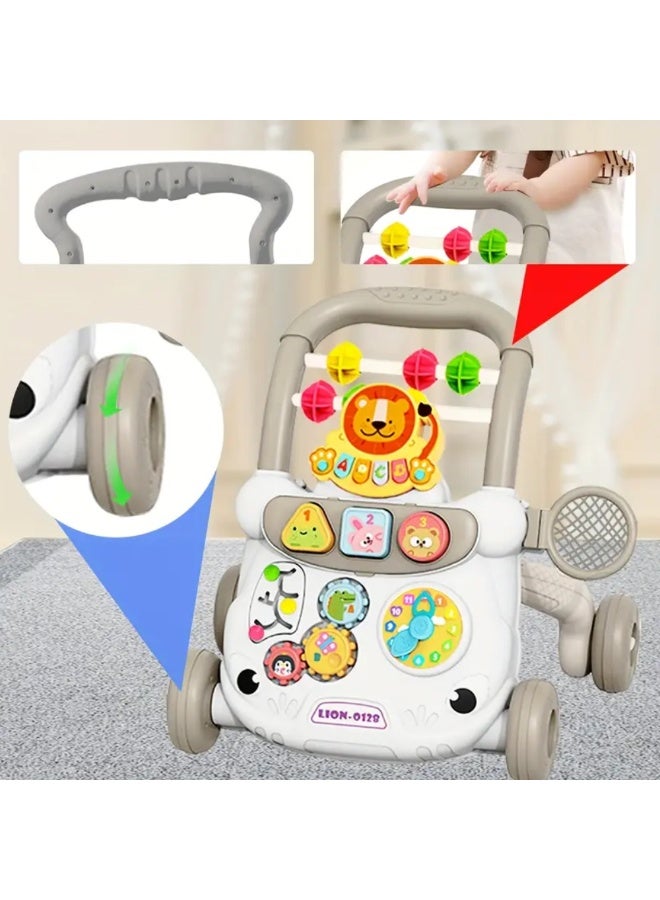 Factory Price Theo Early Walking Support Baby Walker – Music Toys, Shape Sorter, Safe ABS Material & Speed Control - Image 5