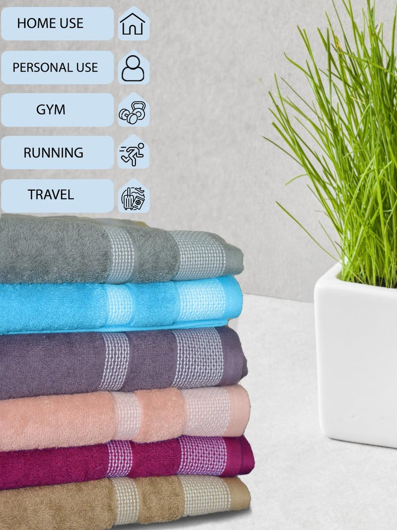 Athom Living Premium Cotton Bath Towel Pack of 4 Soft, Absorbent, and Luxurious Bathroom Essentials/Soft and Absorbent Spa-Quality/Bath Linens/Durable - Image 4