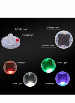 SYOSI Tire Valve Stem Caps,  4pcs Solar Car Wheel Tire Air Valve Cap Lights with Motion Sensors Colorful Flashing Led Tire Light Gas Nozzle for Car Bicycle Motorcycles  - Image 4