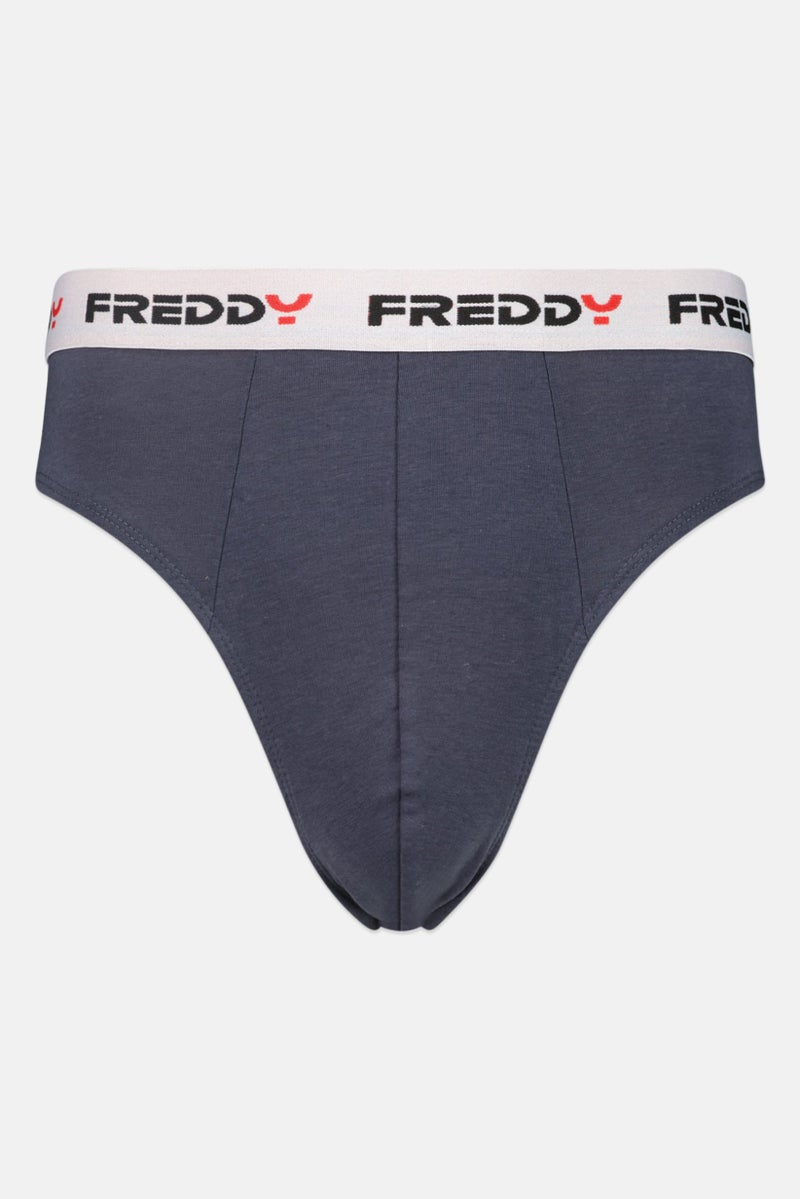 FREDDY شورت رجالي 1 عبوة بشعار العلامة التجارية، كحلي - Image 1