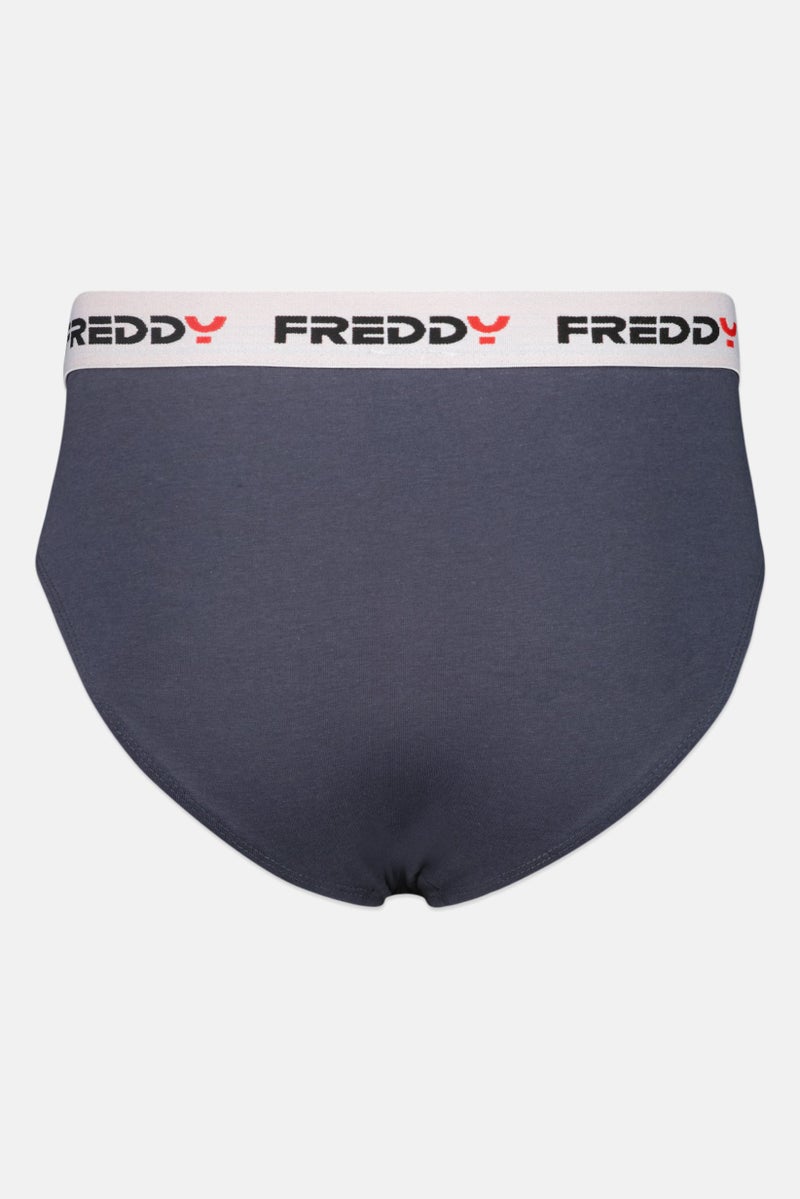 FREDDY شورت رجالي 1 عبوة بشعار العلامة التجارية، كحلي - Image 2