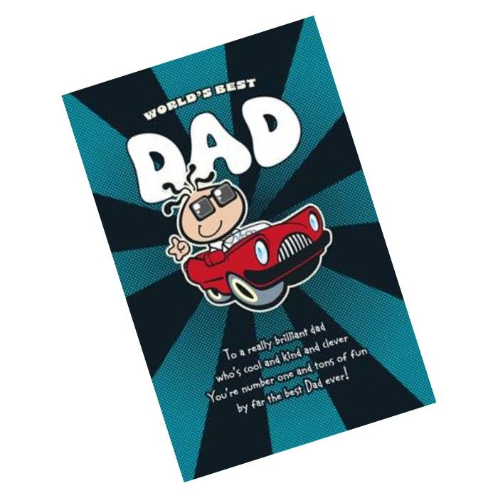 UK Greetings Bubblegum Happy Birthday World's Best Dad Greeting Card - Image 2
