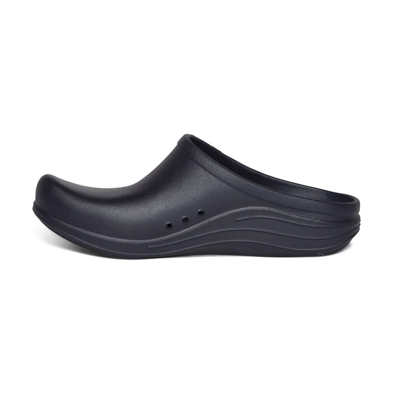 aetrex Bondi Orthotic Clogs Women Navy