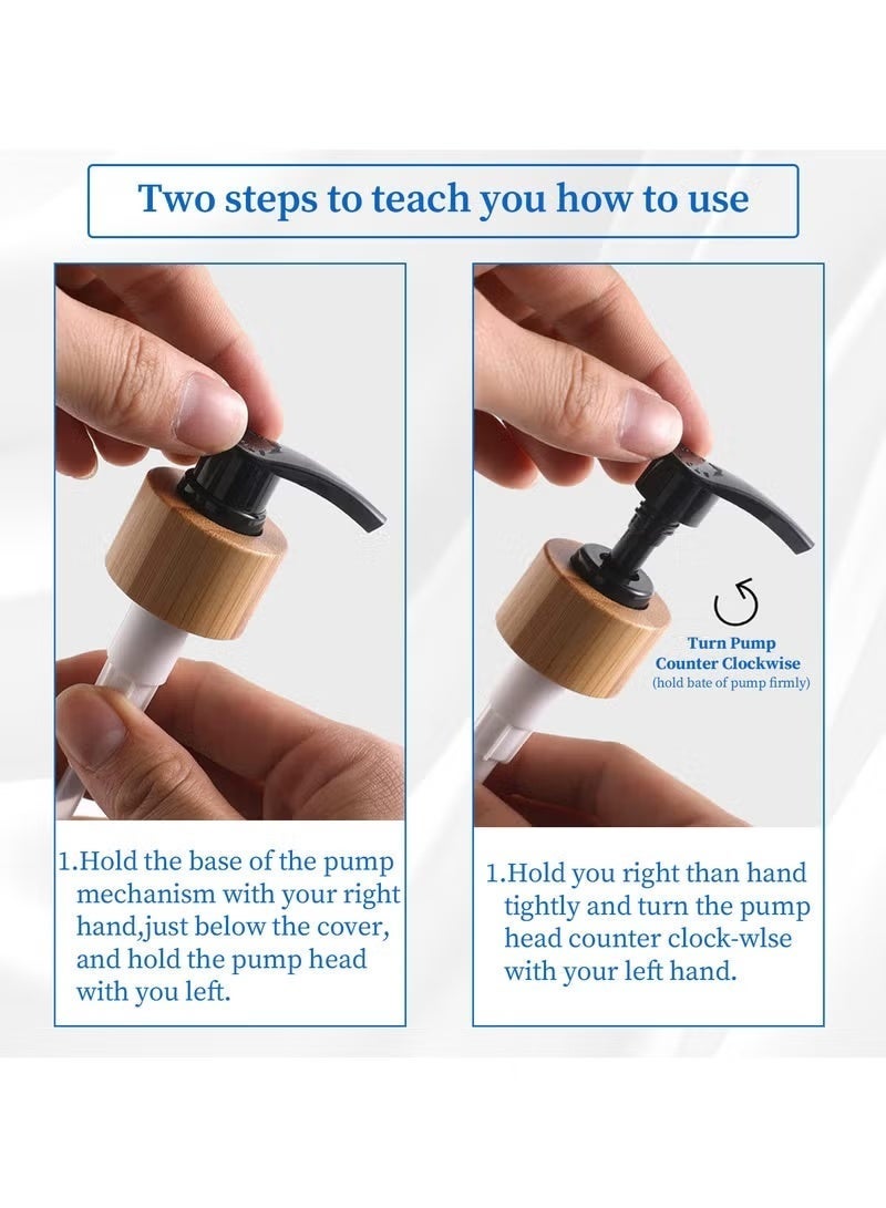 مجموعة مكونة من 2 موزع صابون لليدين والأطباق لموزع زجاجات الحمام والمطبخ مع صابون الأطباق وصابون اليد - Image 3