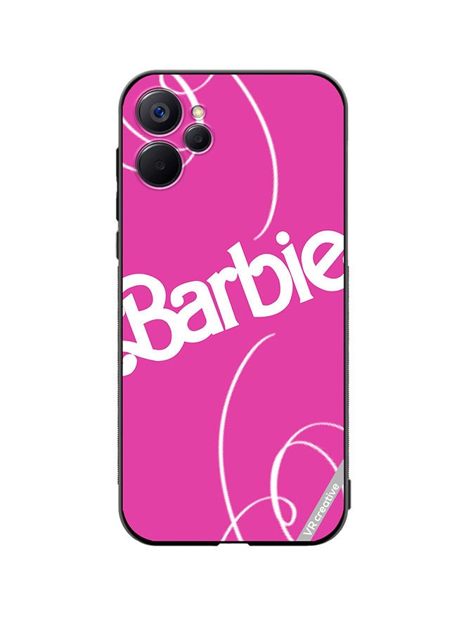 VR CREATIVE Protective Case Cover For Realme 9i 5G Barbie Lines Design Multicolour - Image 1