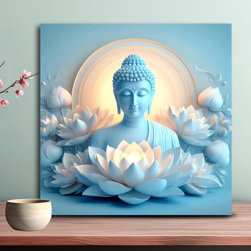 Olive Tree Wooden Wall Art Canvas Painting for Home Bedroom Living RoomEngineered Wood FrameModern Stylish Hanging Wall Art Painting for Wall Decoration24 x 24 inch Multicolour1206 - Image 2