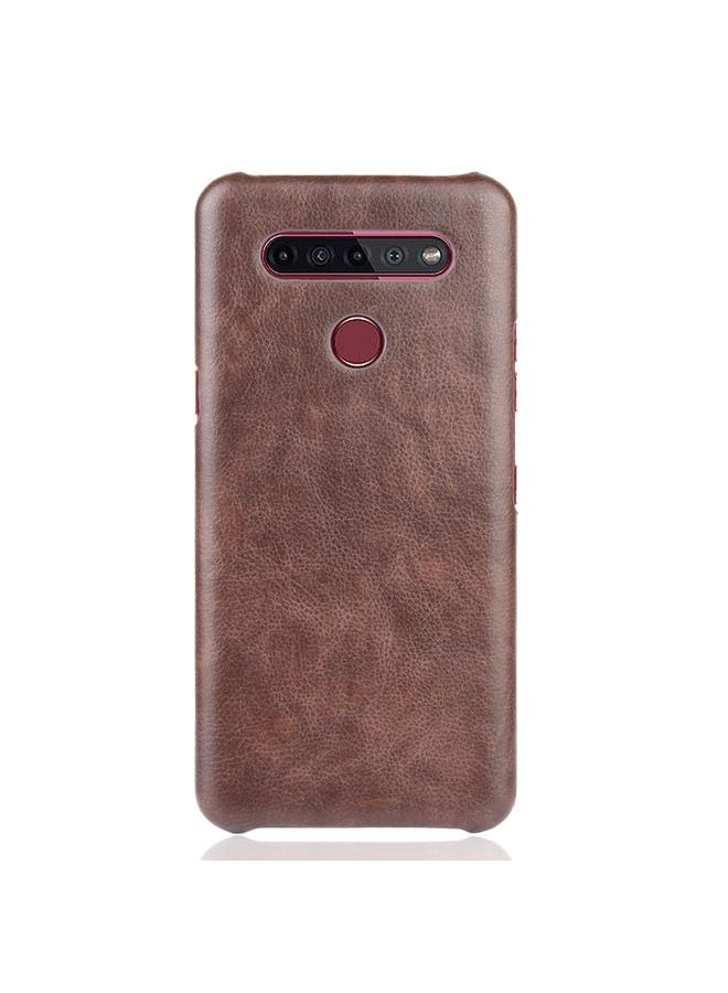 اس-توب جراب لهاتف LG K51S مقاوم للصدمات مصنوع من مادة الليتشي PC + PU - Image 2