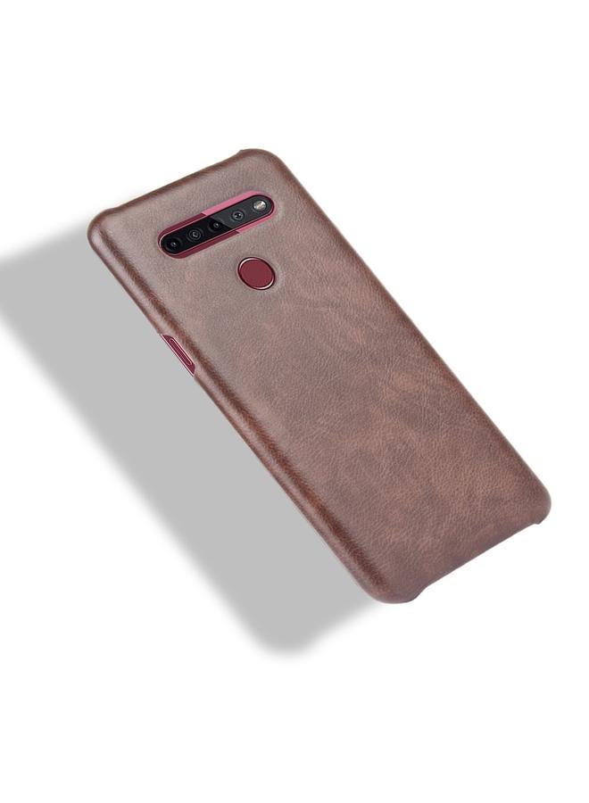 اس-توب جراب لهاتف LG K51S مقاوم للصدمات مصنوع من مادة الليتشي PC + PU - Image 4