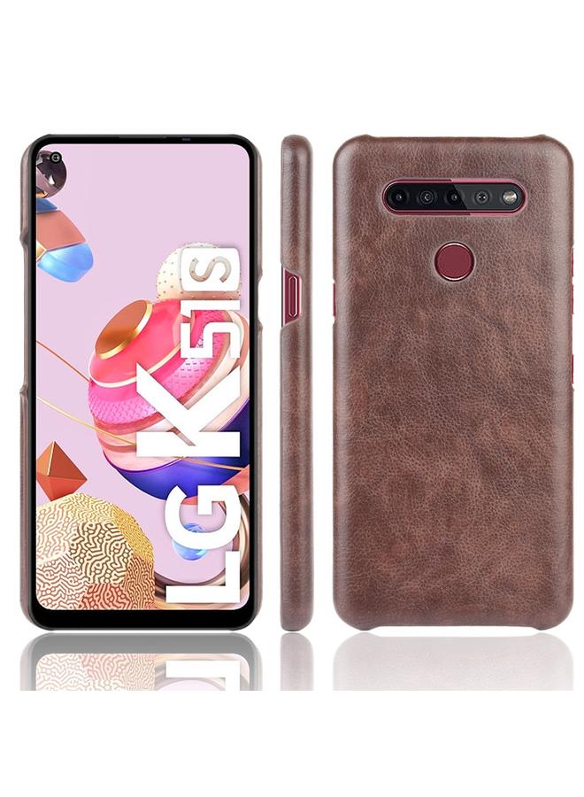 اس-توب جراب لهاتف LG K51S مقاوم للصدمات مصنوع من مادة الليتشي PC + PU - Image 1