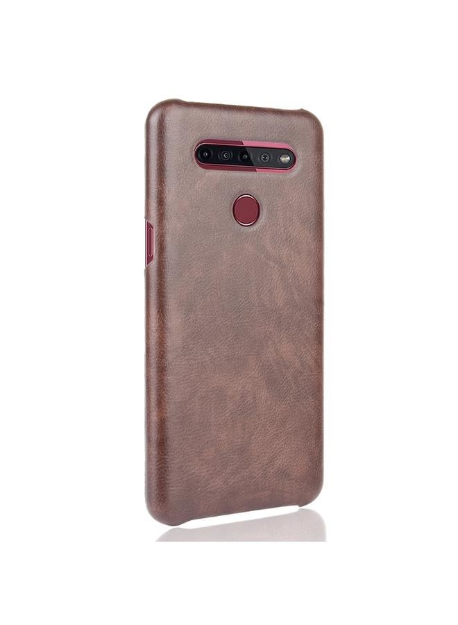 اس-توب جراب لهاتف LG K51S مقاوم للصدمات مصنوع من مادة الليتشي PC + PU - Image 3