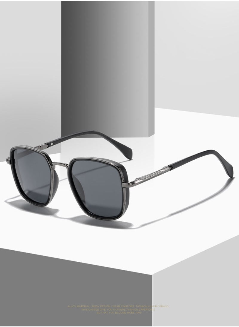 شاربدو - نظارة شمسية مستطيلة مربعة مستطيلة الشكل للرجال TR POLARIZED - Image 1