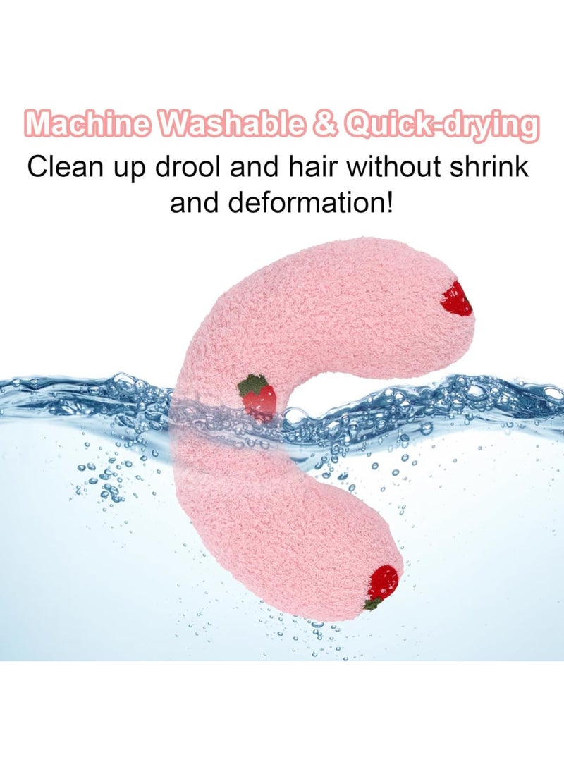 SYOSI Dog Calming Pillow, Soft Plush Anxiety Relief Pet Pillow for Joint Support Rest and Better Sleep, Comfort Toy for Small and Medium Dogs at Home or Travel, Pink - Image 5