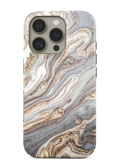 BURGA iPhone 16 Pro Max Case, 2 Piece Hard Shell + TPU Interior, Shock Absorption, All Port Accessible, Raised Bezel For Screen & Camera Protection, Never Fading HQ Print, Gentle Wind