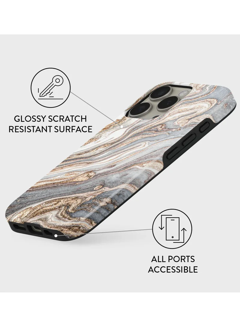 بورجا جراب iPhone 16 Pro Max، قطعتان من الغلاف الصلب + جزء داخلي من مادة TPU، ممتص للصدمات، يمكن الوصول إلى جميع المنافذ، إطار مرتفع لحماية الشاشة والكاميرا، طباعة عالية الجودة لا تتلاشى أبدًا، مقاوم للرياح اللطيفة