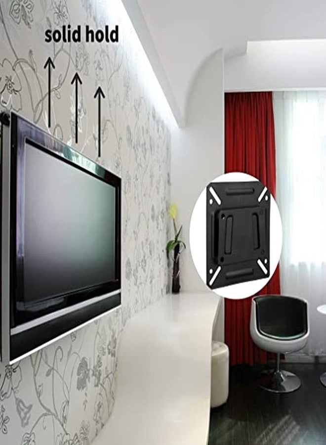 ZERONE Wall Hung TV Bracket, RV Wall Mount Bracket for 14-32Inch TV Large Load Solid Support Monitor Wall Mount for Small Monitor LED LCD Flat Screen TVs, 4.7 x 4.7 x 0.3 in - Image 2