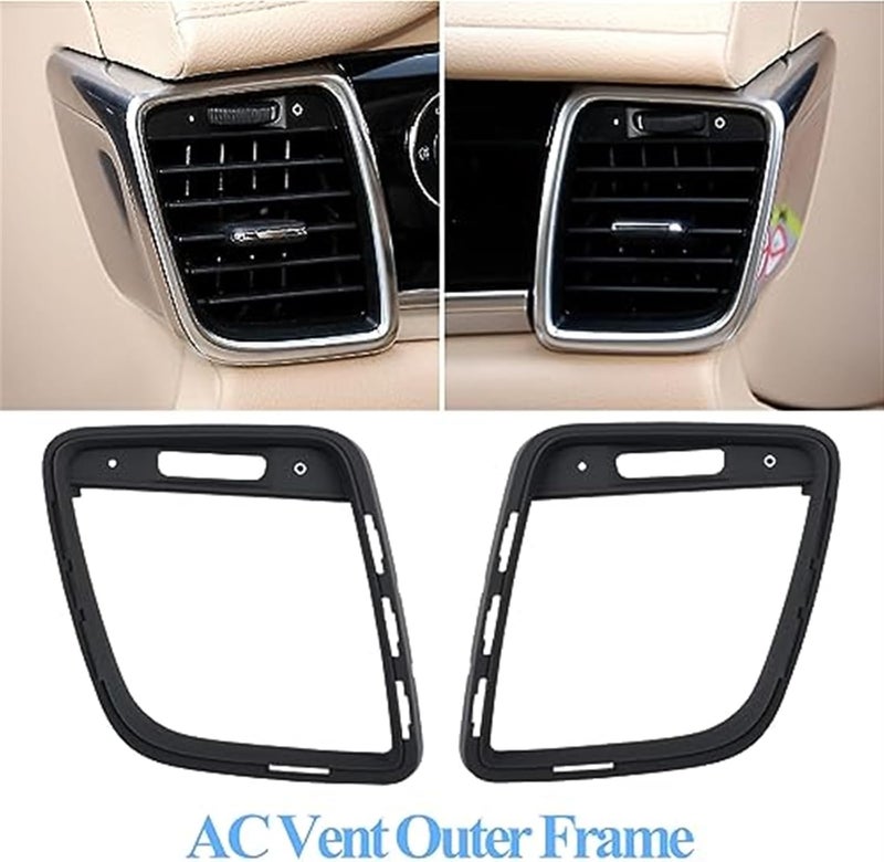 MKVAXR Air Conditioner AC Vent Grille Panel Outer Frame Trim for Porsche 2010-2016 - Image 2