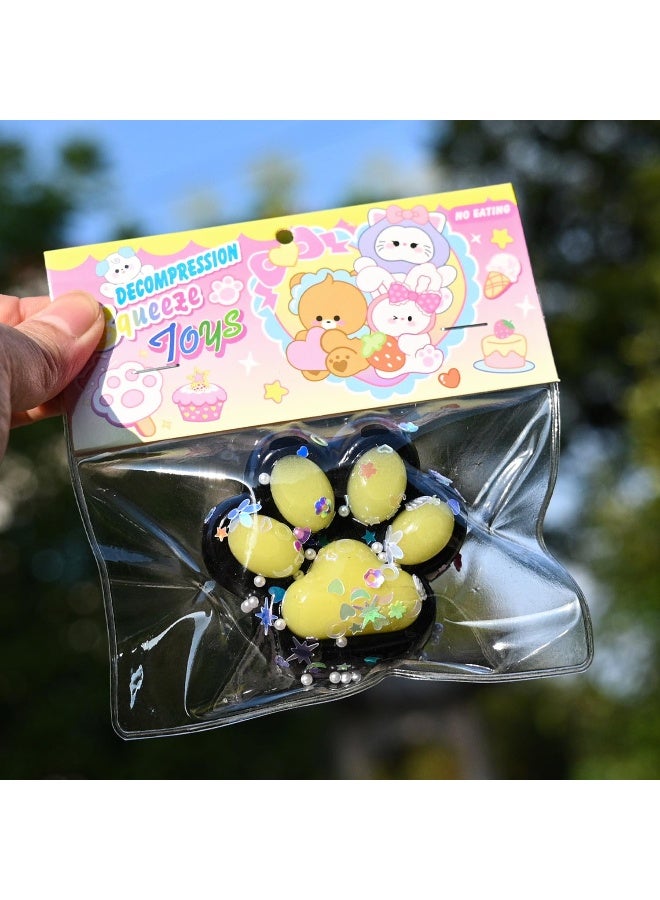 xozgdovg Ultra-Soft Cat Paw Stress Relief Toy 