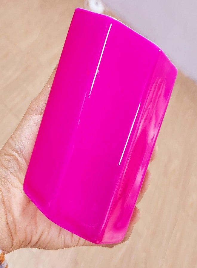 LEAZUL Pen Holder, Makeup Brush Holder Ceramic Cute Pencil Holder Cup for Girls Kids Women Stand Desk Organizer Storage Gift for Office, Classroom, Home Hot Pink - Image 5