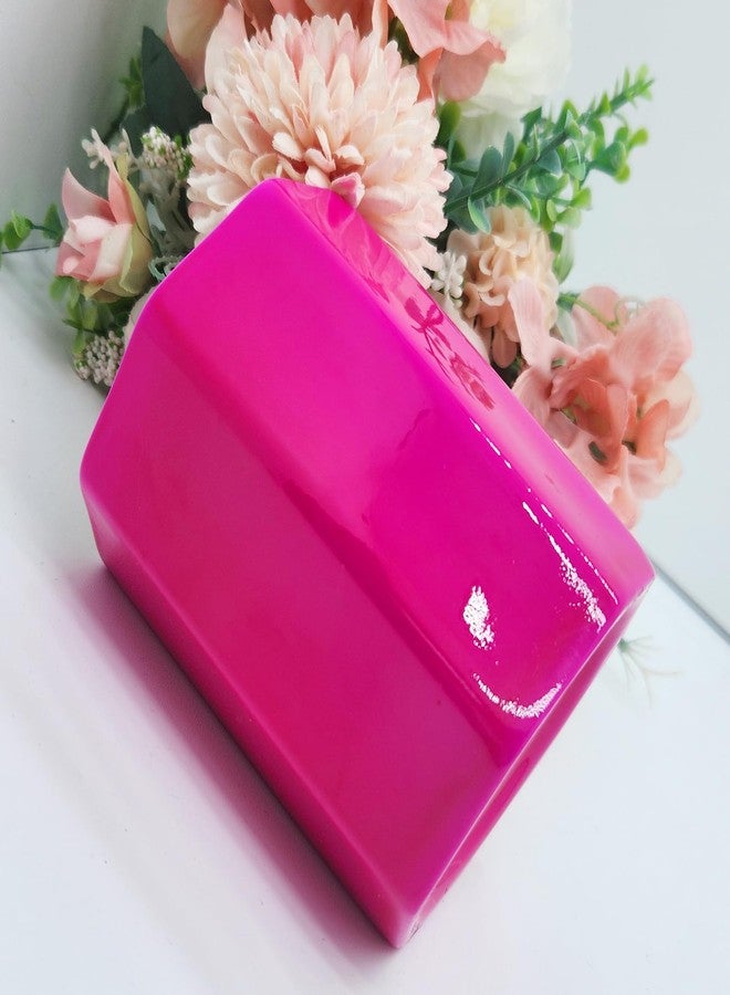 LEAZUL Pen Holder, Makeup Brush Holder Ceramic Cute Pencil Holder Cup for Girls Kids Women Stand Desk Organizer Storage Gift for Office, Classroom, Home Hot Pink - Image 4
