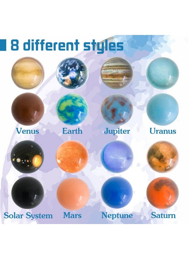 Panxxsen 24 Pieces Bouncy Balls,Planets Bounce Balls,High Bouncing Solar System Rubber Balls For Kids,Party Favors And Goodie Bag Fillers For Prizes,Birthdays Gift,32Mm  - Image 3