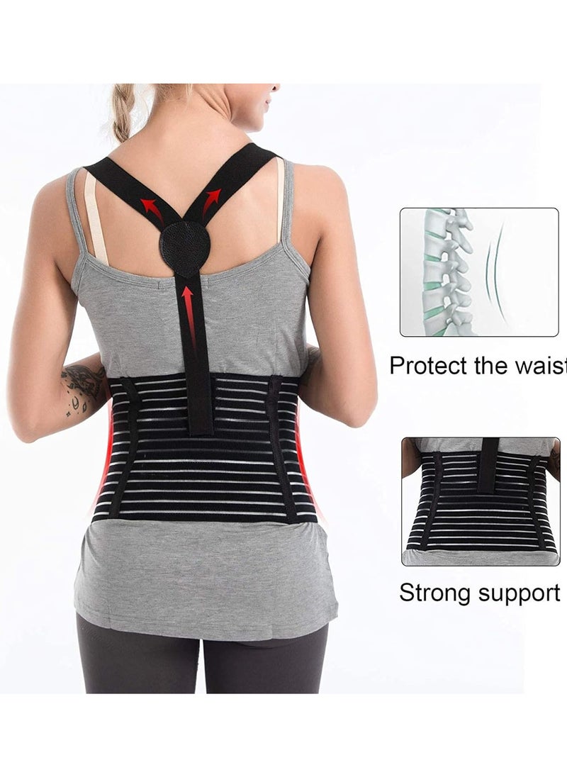 General Maternity belt, Belly Band Support Maternity Belt Pregnancy Belly Band Waist Abdominal Back Belly Band Support Brace Adjustable Breathable Belly Support Care Pregnancy(L), Black, L  - Image 4