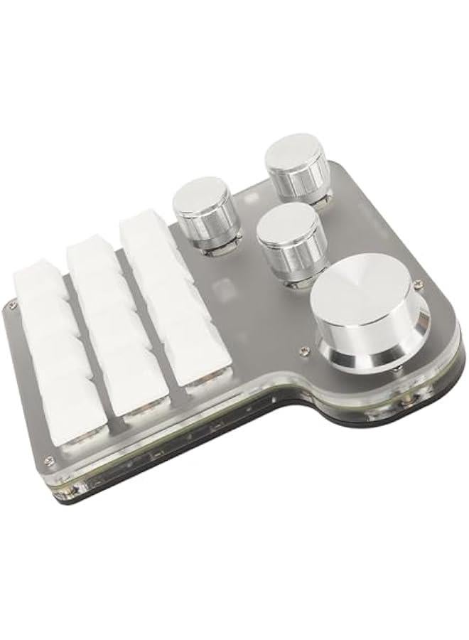 Mini Keypad, Mini Macro Mechanical Gaming Keyboard, 2.4G Wireless One Key Control Combo Mini RGB Custom Keypad Programming Macro Pad for Industrial Console, 6gmcy21pah  - Image 4