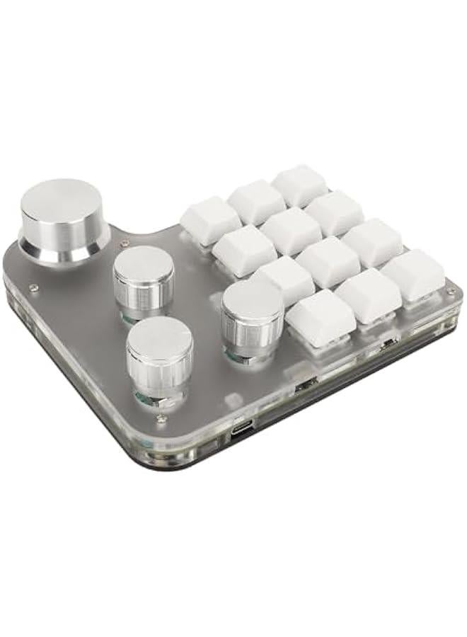 Mini Keypad, Mini Macro Mechanical Gaming Keyboard, 2.4G Wireless One Key Control Combo Mini RGB Custom Keypad Programming Macro Pad for Industrial Console, 6gmcy21pah  - Image 3
