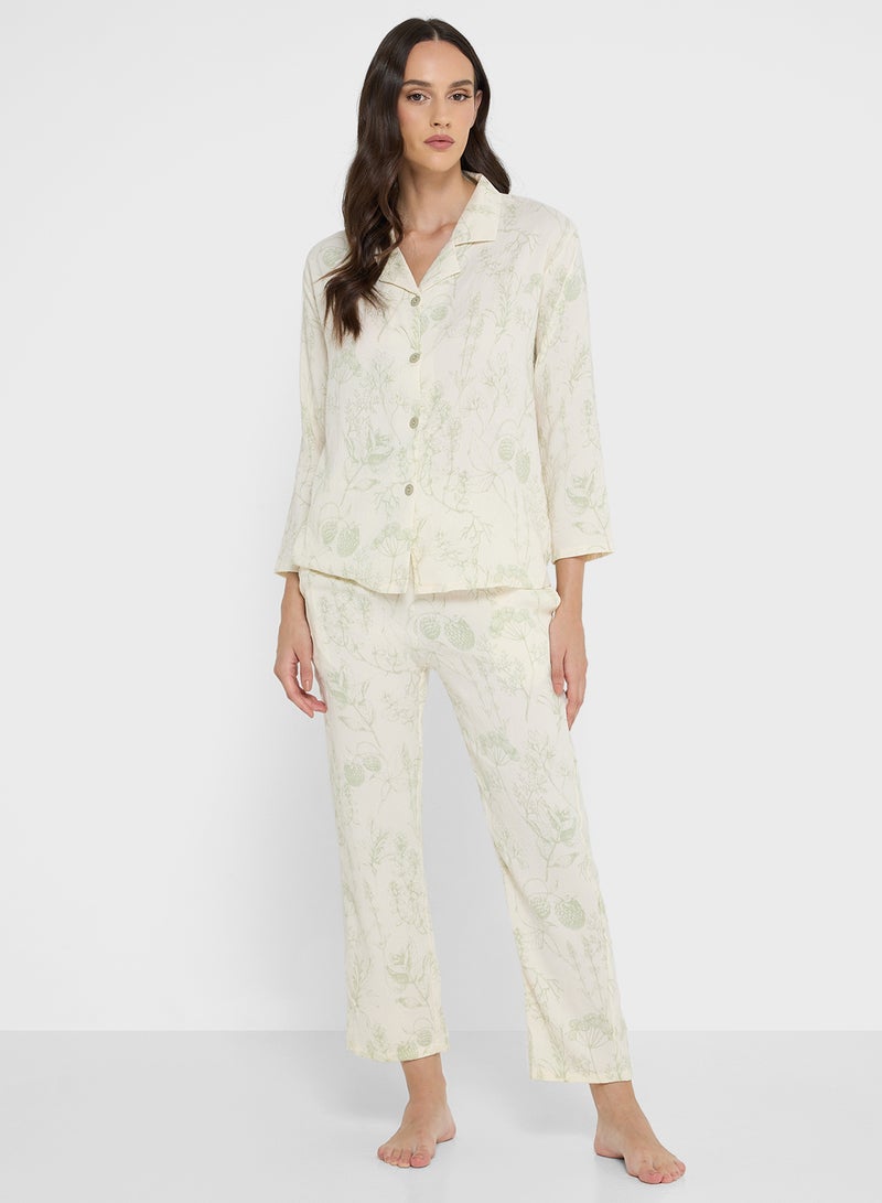 ELLA Printed Pyjama Set - Image 1