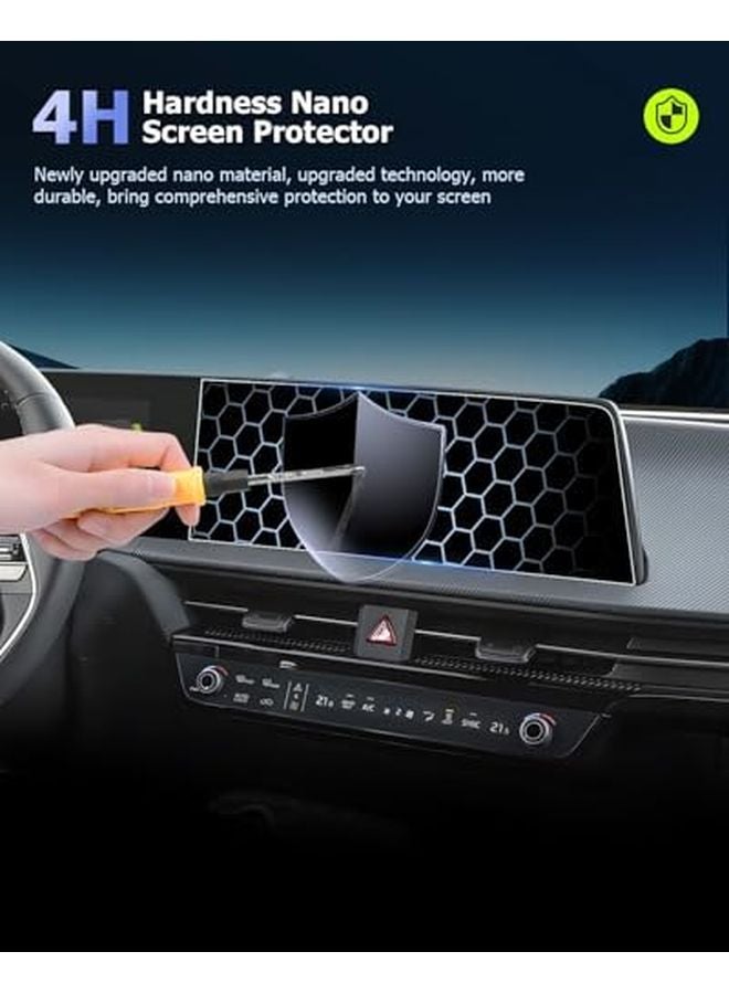 2023 2025 Kia EV6 12 3 Inch Navi Nano Touchscreen Protector 2PCS Set - Image 5