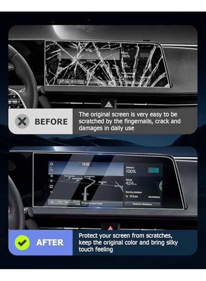 2023 2025 Kia EV6 12 3 Inch Navi Nano Touchscreen Protector 2PCS Set - Image 4