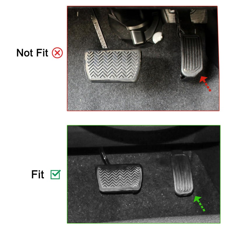 CKE CKE Compatible with Toyota Corolla 2019-2024 2025 for Corolla Cross 2022-2024 2025 Anti-Slip Car Foot Pedal Covers Brake and Gas Pedal Pads -Red - Image 2