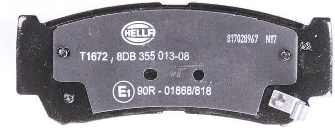 HELLA PAGID 8DB 355 013-081 Brake pad set - T1672 - Thickness: 16.2mm - Brake System: Mando - with acoustic wear warning - for e.g. HAWTAI MOTOR/HYUNDAI - Image 2