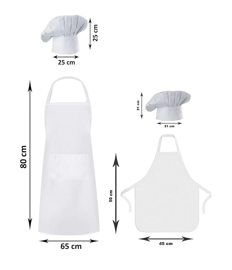 Oasis Home Collection Oasis Home Collection Cotton Printed Parent and Kid Apron with matching Chef Cap 2 Apron 2 Chef Cap - Image 2