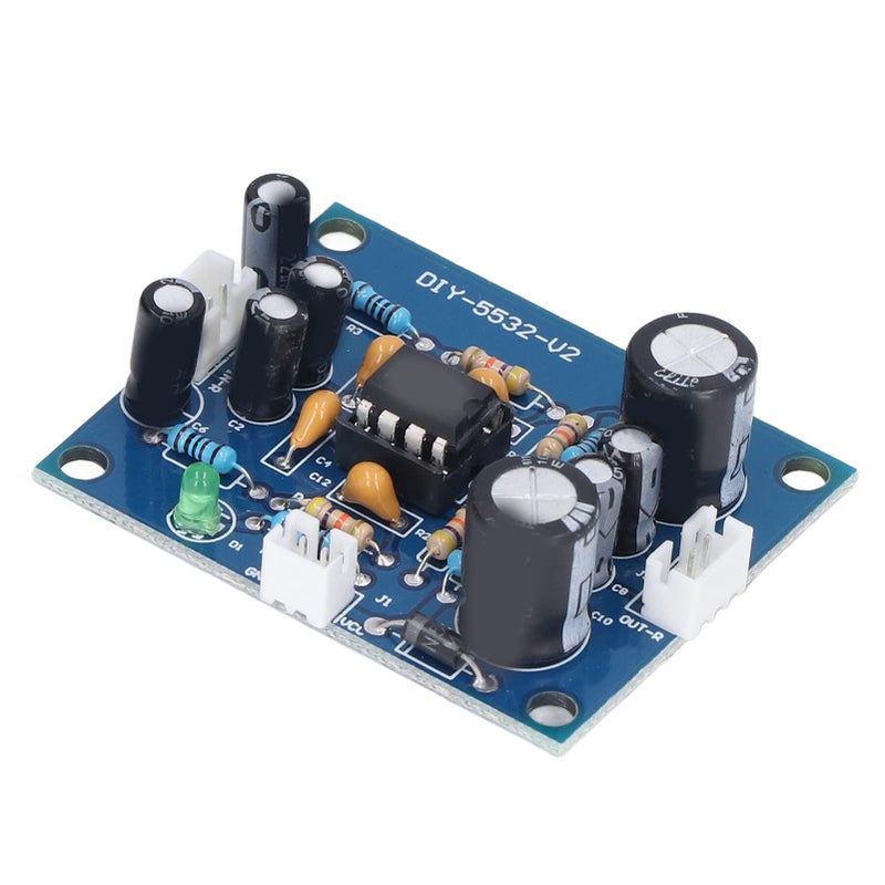 لوحة دائرة ما قبل التضخيم PCB لوحة مزدوجة تضخيم 5x 12-35 فولت مقاومات فيلم معدني عالية الدقة - Image 5