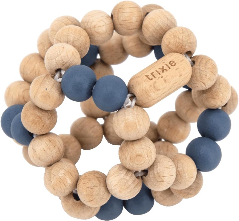 Trixie Wooden beads ball - Blue