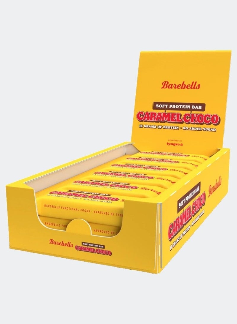 Barebells Soft Protein Bar Caramel Choco 12 x 55g - Image 1