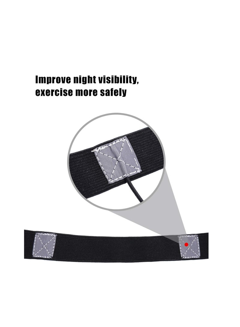 Y&D 2 Pieces Race Number Belt with 6 Gel Loops for Running Cycling Triathlon Marathon (Black and Blue) - Image 2