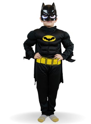 Fitto Kids Batman Costume Pretend Play Full Batman Costume For Kids with LED Face Mask and Cape, Large - pzsku/ZC5ABA9DE0745CBAFB391Z/45/_/1668691549/80dde36b-63f6-4561-ad32-684ede1b5d62