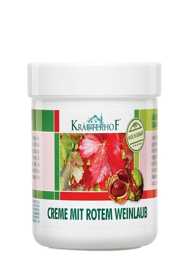 Krauterhof Horse Chestnut & Red Vine Cream for Varicose Veins, Aching Legs - 250ml, All Skin Types - Image 1