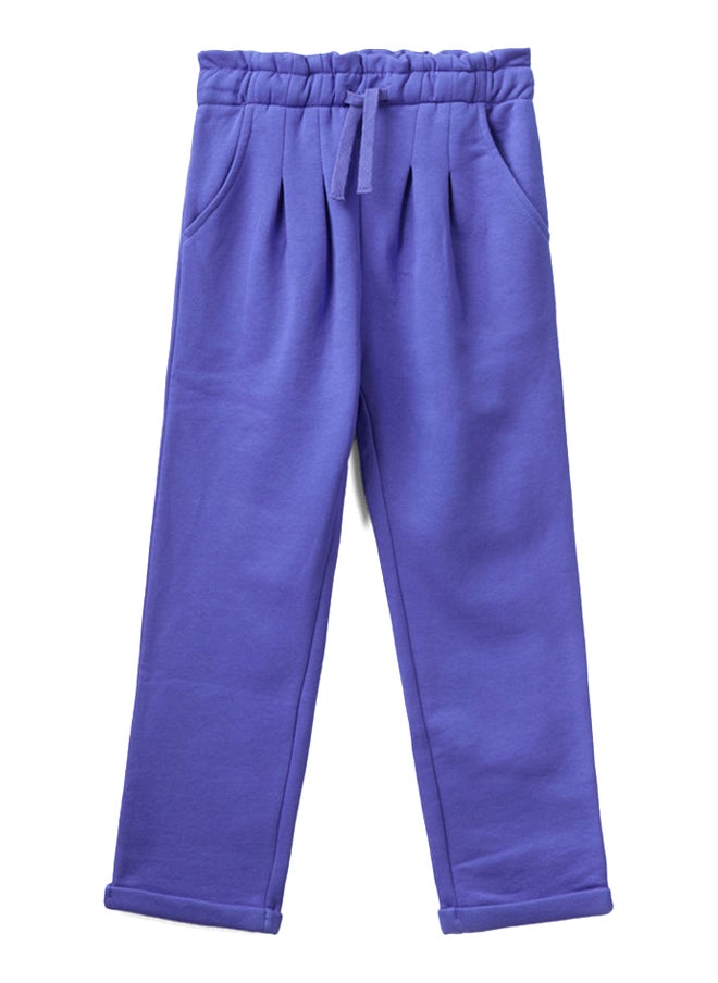 Benetton Paperbag Trousers In Warm Sweat Fabric  - Image 2