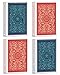 Timenued Playing Cards 4 PackPlastic Waterproof Playing Cards Bulk for Adults and Seniors4 Decks of Poker Cards Professional Set Standard Poker Size Regular Index2 Blue 2 Red - Image 2