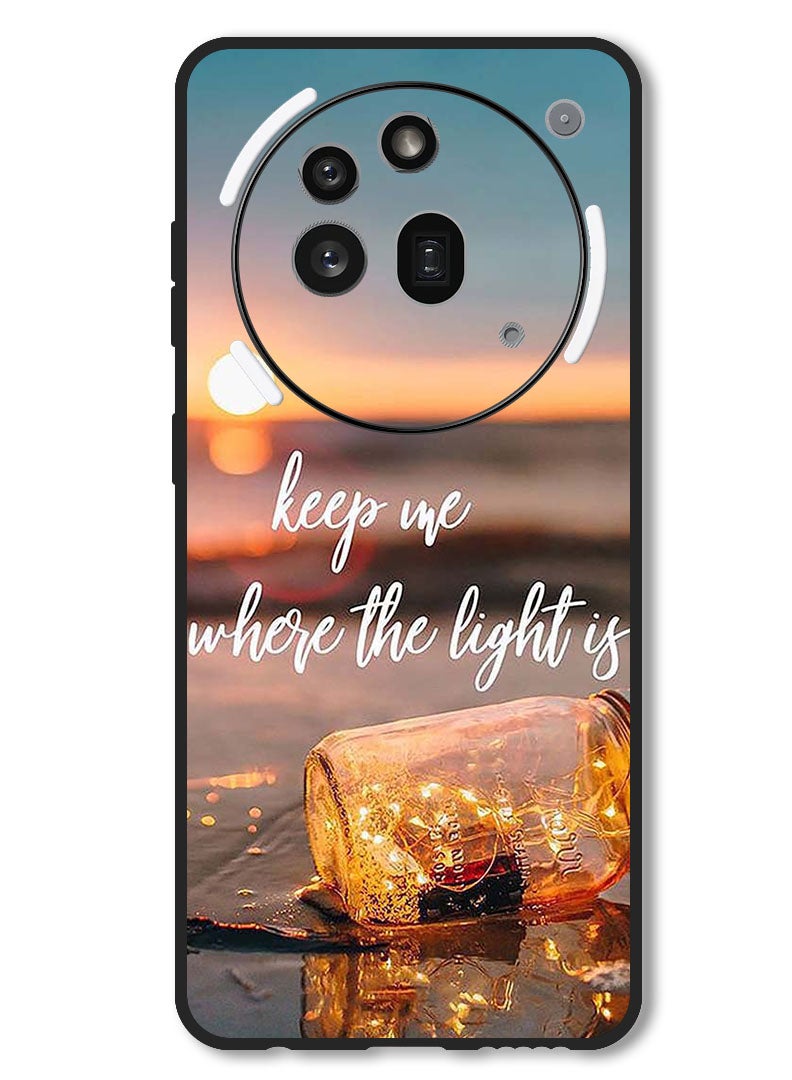 Theodor حافظة متوافقة مع هاتف Nothing 3a Pro حماية مضادة للصدمات غطاء بامبر ابقني حيث الضوء - Image 1