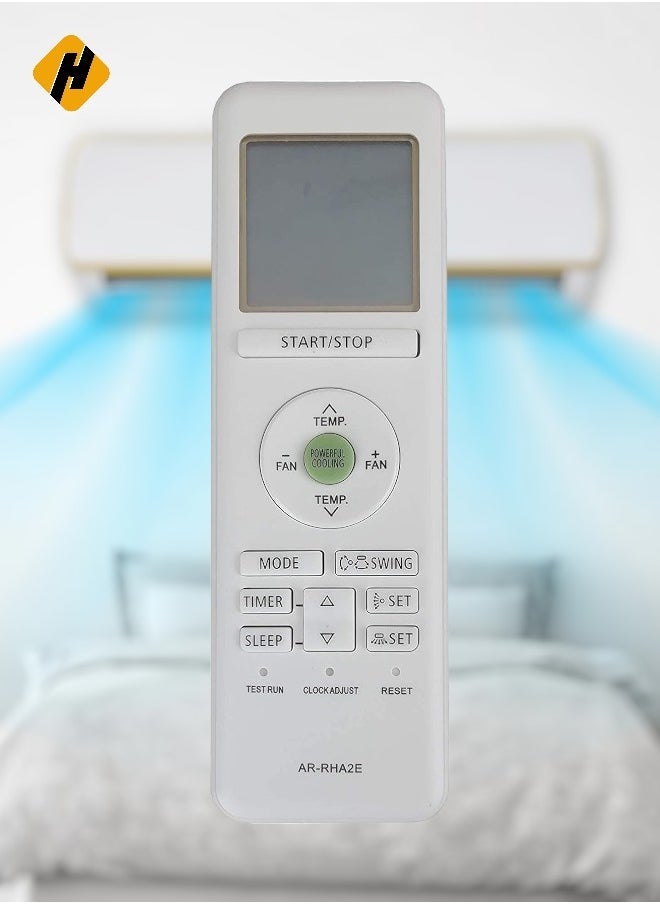 HuHa - AR-RHA2E Compatible Air Conditioner remotes for Original AC O General Remote Controller  (White) - Image 1