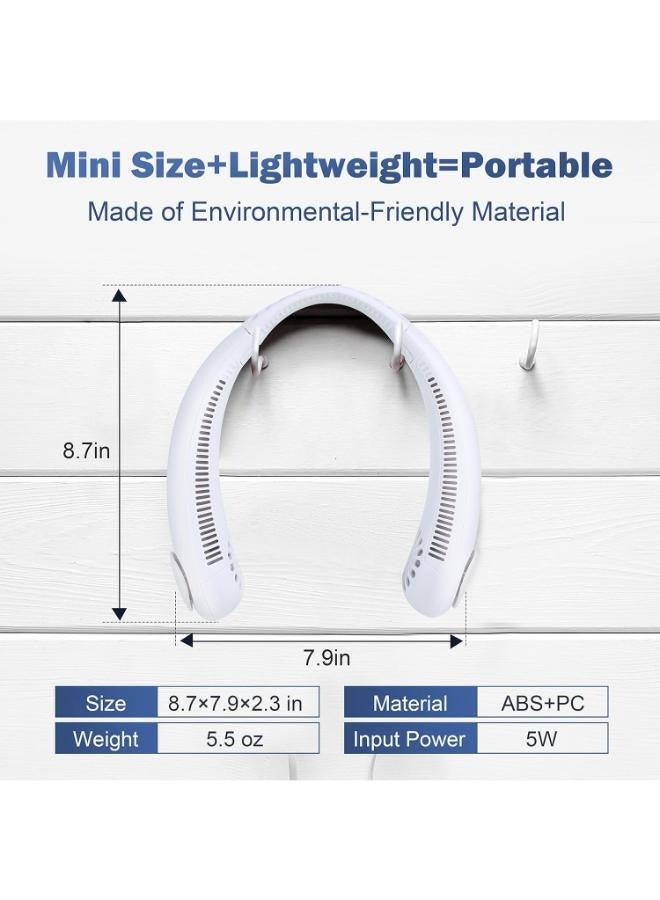EasyLife Portable Neck Fan, Personal Mini Cooler Hanging Bladeless Fan - Image 2