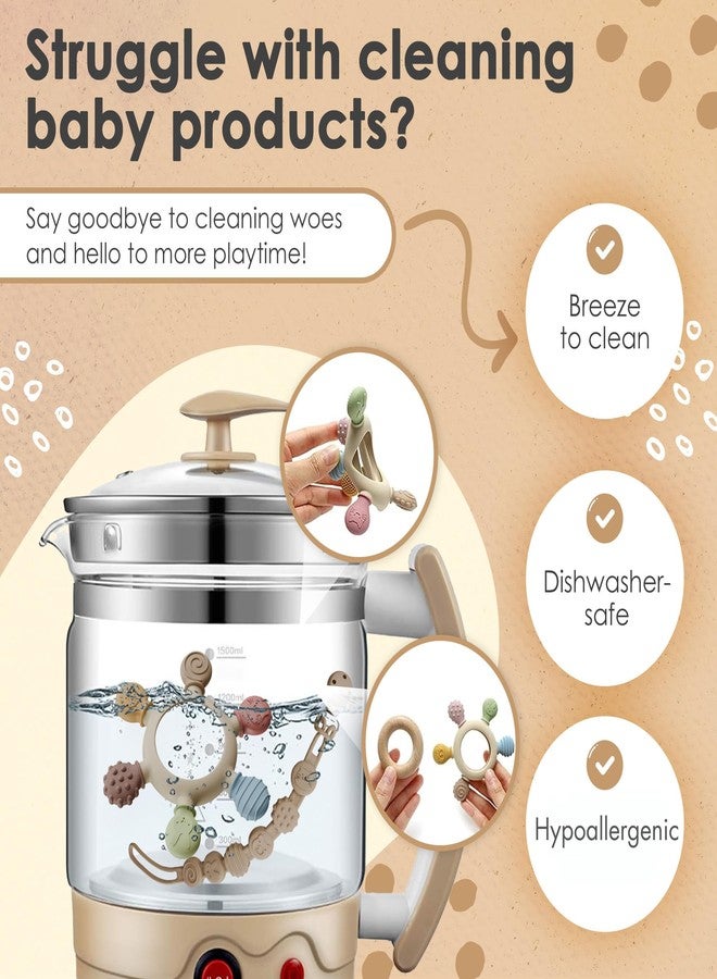 Tiny Toes TinyToes : Baby Teething Toys for Baby Toys 0-6 Months Bpa Free + Links Antidropping | Newborn Toys | | Baby Toys 6-12 Months | Teething Relief | Teethers for Babies 3-6 Months | Baby Necessities - Image 4