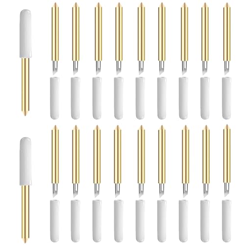 UTNVBTR 20 Pcs Premium Fine Point Blade Compatible with Maker 3/4/Maker/Explore 3/4/Explore Air 2/Air/One/Venture,Blade for Slicing Cuts Glitter Vinyl,Cardstock,Faux,Adhesive Foil,Vellum and Etc - Image 1